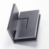 Forge Frameless Shower Hinge Heavy Duty Adjustable Glass to Wall L-Shape 90 Degrees - Gunmetal Grey